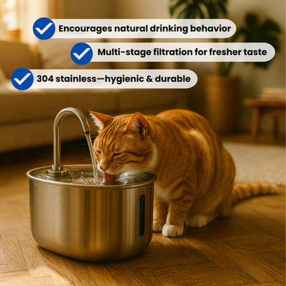 Add Years to Your Cat's Life with Purrflow's Triple-Filtration System
